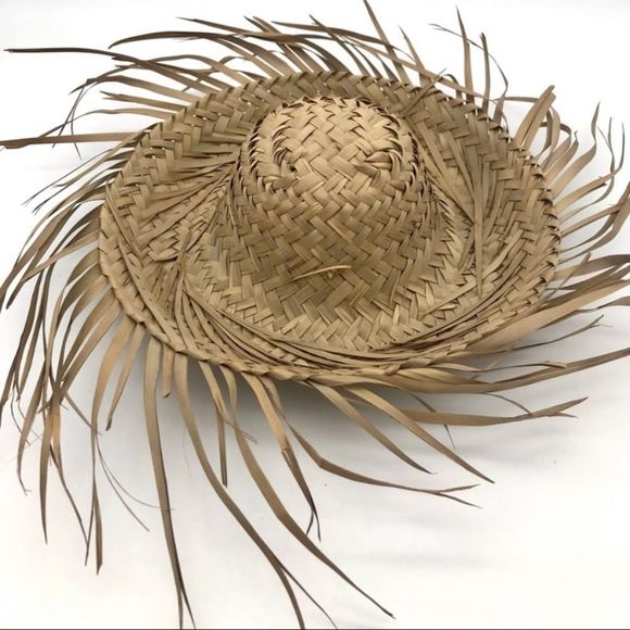 Beachcomber Fine Weave Straw Hat 7” Head Diameter - Picture 1 of 14